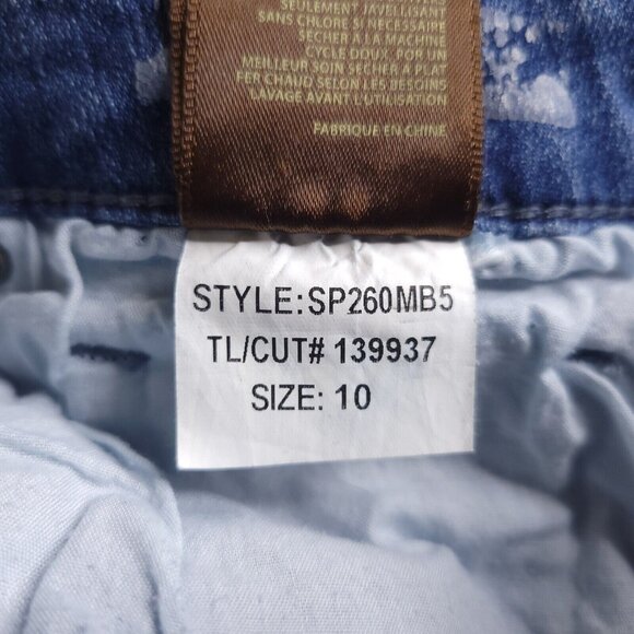 Kut From The Kloth Womens Straight Leg Crop Jeans 10 Mid-Rise Frayed Hem Stretch - Picture 9 of 9